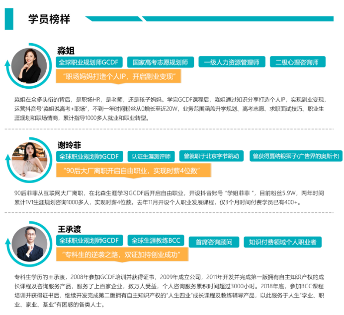 猎头拓展职业咨询副业,职业规划师培训费用多少钱?(图1) 猎头拓展职业咨询副业,职业规划师培训费用多少钱?(图1)