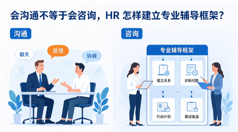 会沟通不等于会咨询,HR 怎样建立专业辅导框架?(图1) 会沟通不等于会咨询,HR 怎样建立专业辅导框架?(图1)