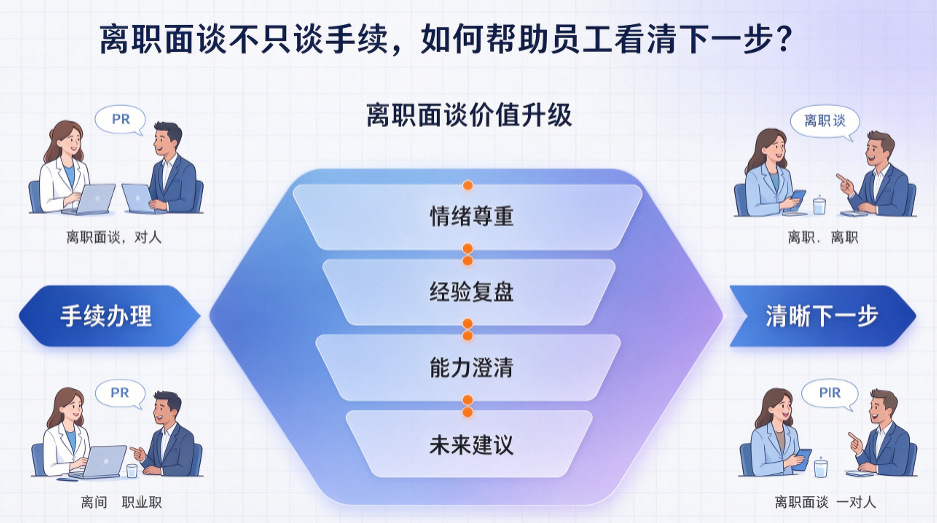 离职面谈不只谈手续,如何帮助员工看清下一步?(图1) 离职面谈不只谈手续,如何帮助员工看清下一步?(图1)