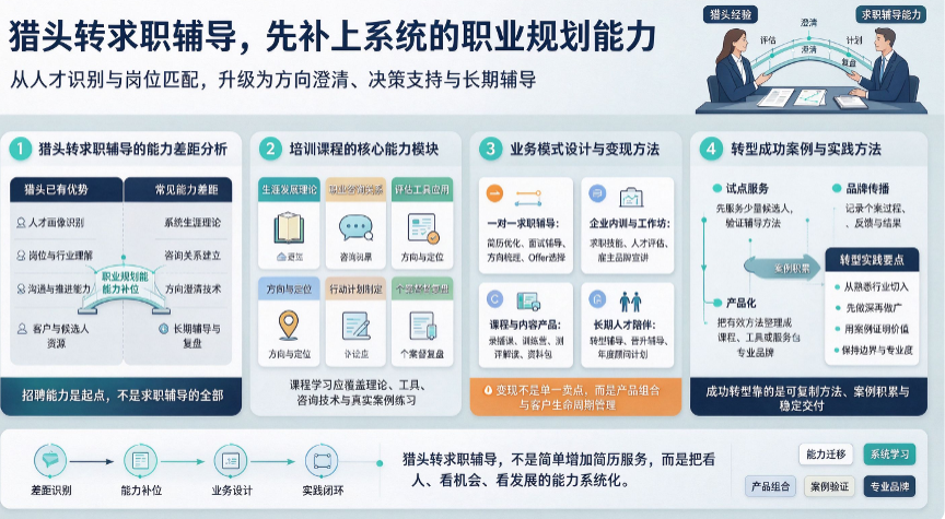 猎头转求职辅导,先补上系统的职业规划能力(图1) 猎头转求职辅导,先补上系统的职业规划能力(图1)