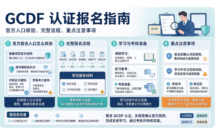 GCDF 认证|官方报名入口、完整流程、重点注意事项(图1) GCDF 认证|官方报名入口、完整流程、重点注意事项(图1)