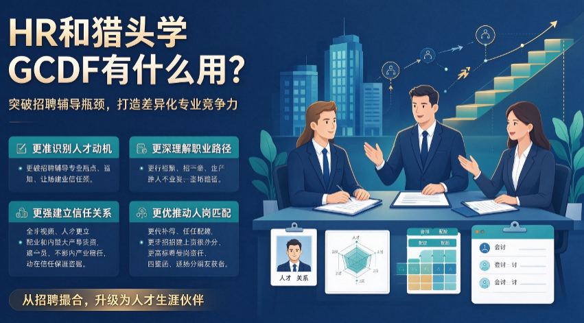 HR 和猎头学 GCDF 有什么用？突破招聘辅导瓶颈，打造差异化专业竞争力(图1)
